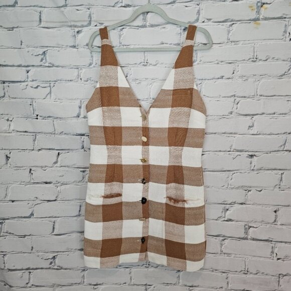 Staud Samuel Check Mini Dress - Picture 2 of 7